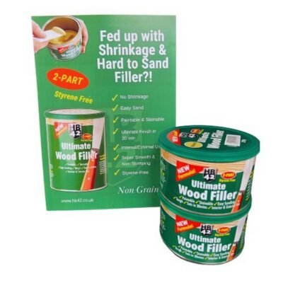 2Part Wood Filler A4 POS card