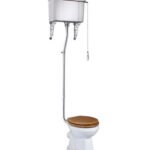 Tavistock Vitoria High Level Flush Pipe Kit and Bracket Fittings - Chrome