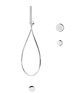 Elisa Incite 23 Divert Concealed Hand Shower, Bath Overflow Filler, Remote - Gravity Pumped - Chrome