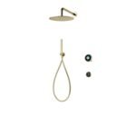 Elisa Intuition 23 Divert Concealed Smart Hand Shower, Fixed Wall Head & Remote for Gravity - Brass