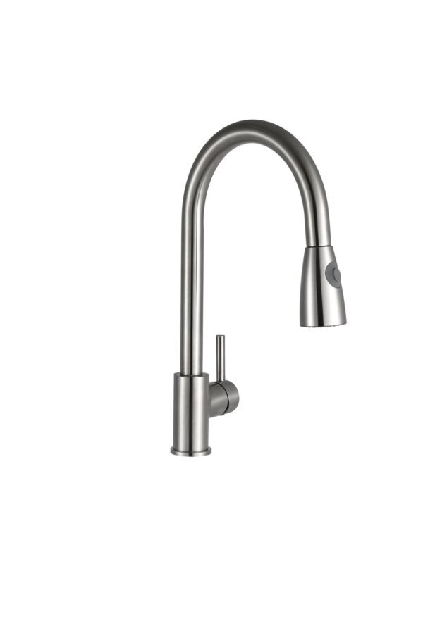 PULL OUT KITCHEN TAP BRUSHED FINISH_1