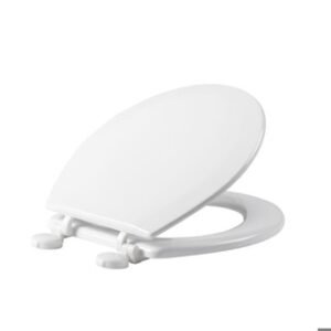 Tavistock Meridian Toilet Seat White Hinges - White