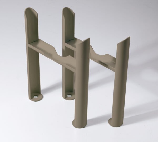 3 column Insertable Feet (pair) Raw Metal_1