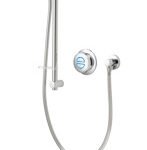 Quartz 23 Classic Digital Shower with Bath Overflow Filler & Riser Rail Kit (Gravity Pumped) - CH