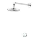 Aqualisa Quartz 23 Blue Smart Concealed with 200mm Fixed Head & Wall Arm (HP/Combi) - Chrome
