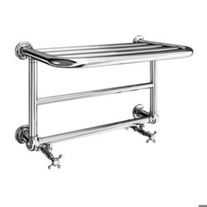 Burlington Strand Heated Towel Rail - Chrome