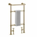 Burlington Bloomsbury Radiator - White/Gold