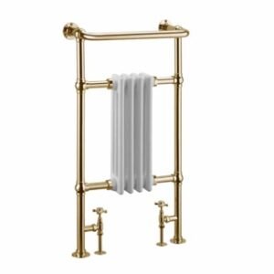 Burlington Bloomsbury Radiator - White/Gold