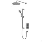 Tavistock Quantum Dual Function Concealed Shower System With Head And Riser Kit - Gunmetal Grey