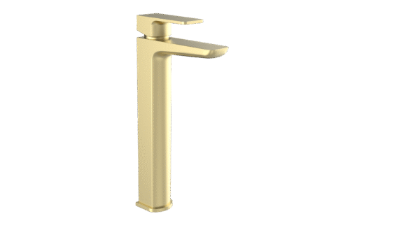 Kolt Hi-Rise Mono Basin Mixer Brushed Brass_1