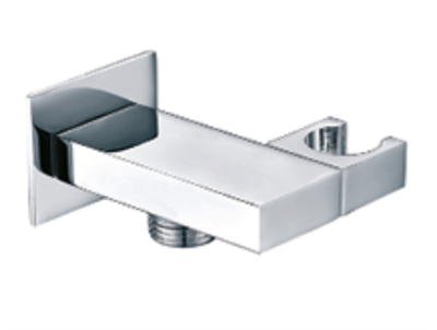 Chrome Shower Wall Bracket Square Adj & Outlet Ang