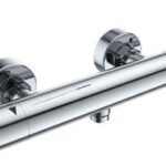 Roca Splash-T Thermostatic Wall Mounted Shower Mixer Only - Chrome