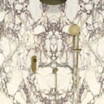 TED Togo Oval Backplate Two Outlet (Kit 3) Round Head, Wall Arm, Slide Rail Kit - Brushed Brass