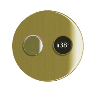 TED Togo Large Round Plate Series 3 Outlet Digital Shower - Brushed Brass
