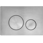 Tavistock Circles Flush Plate - Brushed Nickel