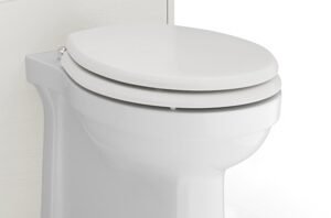 Ellis Evoque Wooden Toilet Seat - Kensington Stone White