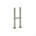 Burlington Stand Pipes - Brushed Nickel (incl. horizontal support bar)