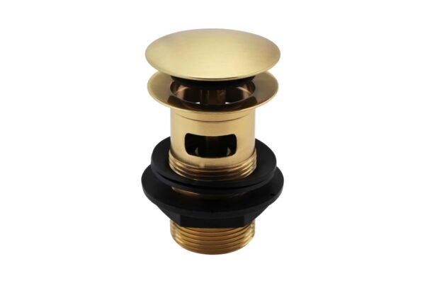 Basin Clicker Waste (Slotted) Brushed Brass_1