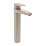 VitrA Root Square Tall Basin Mixer - Brushed Nickel