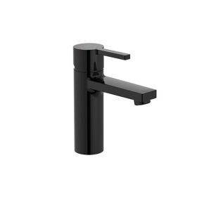 Roca Naia Smooth Body Basin Mixer - Titanium Black