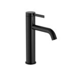 Roca ONA Medium Height Basin Mixer - Titanium Black (incl. waste)
