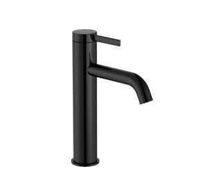 Roca ONA Medium Height Basin Mixer - Titanium Black (incl. waste)