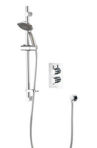Aqualisa AQ Concealed Thermostatic Mixer with Single Outlet - Chrome
