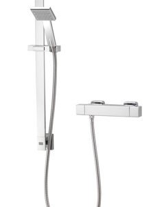 Aqualisa AQ Square Bar Valve with Cool Touch for LP/HP use - Chrome