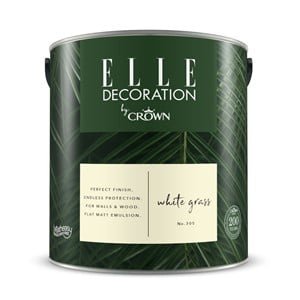 CROWN ELLE DECORATION FLAT MATT WHITE GRASS NO.305 2.5LT