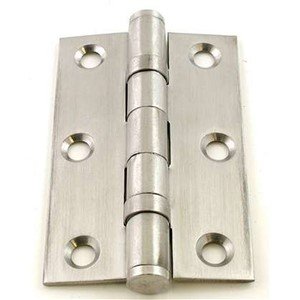 DOUBLE BALL BEARING HINGE SATIN S/STEEL 76X50MMX2MM