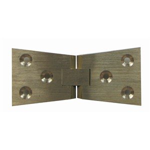 COUNTER FLAP HINGES 75X25MM SANDED BRASS