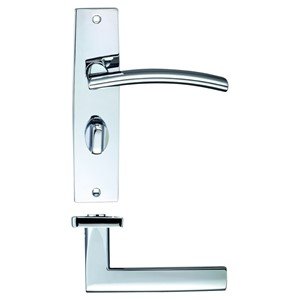 ZOO LEVER ON BATH BACKPLATE 180X43MM CP