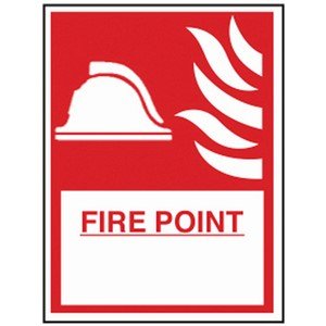 FIRE SIGN RIGID PLASTIC