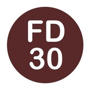 FIRE DOOR IDENTITY DISC 47MM COCOA S A