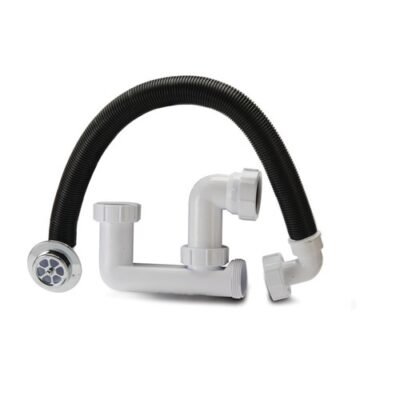 WT71 - Polypipe 40mm Low Level Bath Trap Overflow Hose & Rose