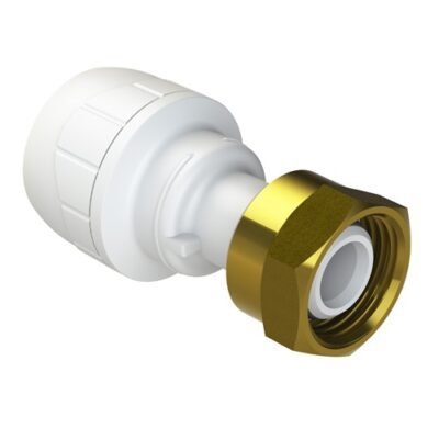 15mm x PolyPlumb Straight Tap Connector White