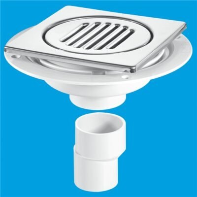 USG2-T150SS Untrapped Gully w/ Vertical Outlet for Tiled/Stone Floors