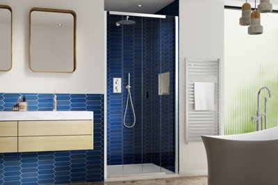 Kudos Pinnacle8 Centre Fold 800 Door - Chrome