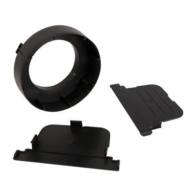 Channel Drain Low Profile Run Outlet + 2 Stop Ends