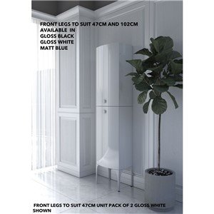 WIMBORNE LEGS TO PACK OF 2 GLOSS WHITE