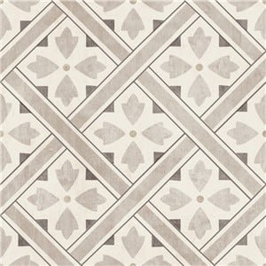 NB17227 WELLS GREY LEAF GEOMETRIC FLOOR & WALL TILES 316X316 (11MM)