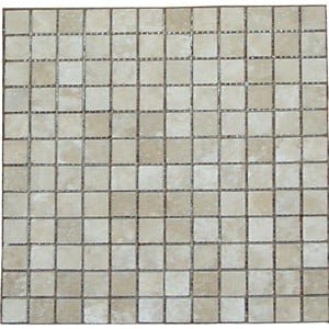 NB2224 NATURAL TRAVERTINE M LIGHT MOSAIC 305X305 23X23