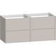1200 Vanity Unit WH 4 Drawer Deep