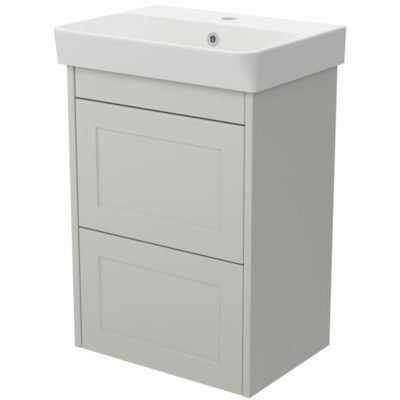Wall Hung Vanity Unit Two Drawer 500 w/ Lavant Basin