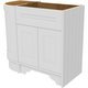 3 Door Curved Vanity Unit - Left Hand Curve