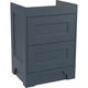 Chelworth 600 FS Vanity Unit 2 Drawer - Contour Blue Ash