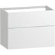 Aurelia 800 Two Drawer Vanity Unit - Muted White