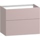 Aurelia 800 Two Drawer Vanity Unit - Blush Pink