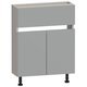 600 Base Unit Dummy Drawer/Two Door Slimline