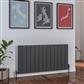 Peretti 600 x 1230 Aluminium Radiator Matt Anthracite